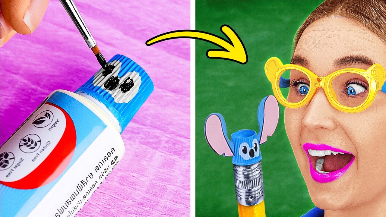 Facili creazioni fai da te per la scuola da fare a casa! Idee geniali per bambini da 123 GO!