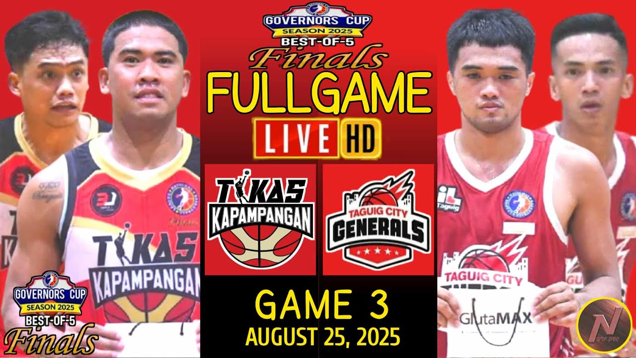 NBL PILIPINAS LIVE IN HD | FINALS GAME 3 | TIKAS KAPMPANGAN VS TAGUIG GENERALS | AUGUST 25, 2025