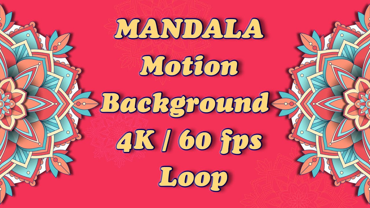 MANDALA MOTION BACKGROUND 4K LOOP