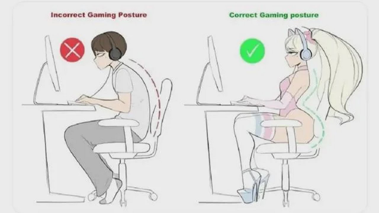 Femboy Gaming Posture