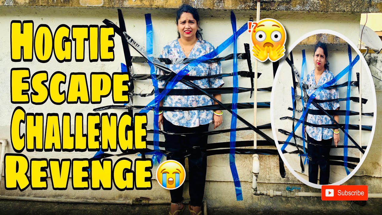 Hogtie Escape Challenge on Terrace |Wife Ne Sabko Shock Kar Diya| Wife Escape Challenge| rohitroy775