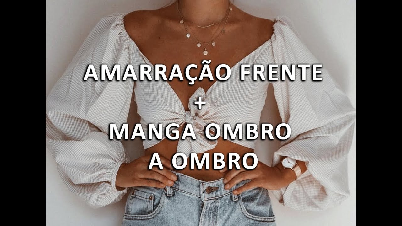 MOLDE: TENDÊNCIA BLUSA AMARRAÇÃO FRENTE