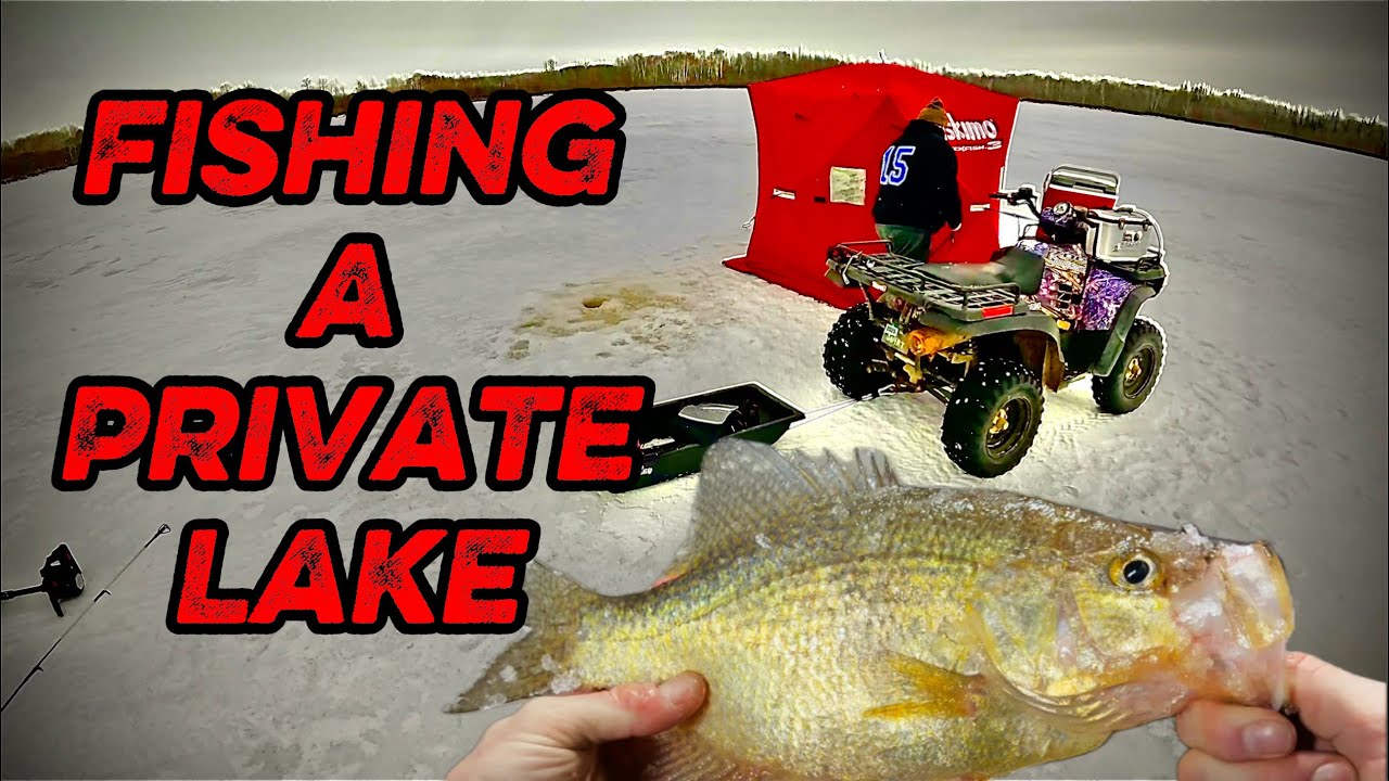 Ice Fishing A New Private Lake
