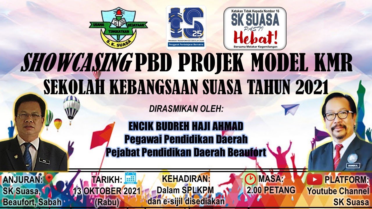 SHOWCASING PBD PROJEK MODEL KMR SK SUASA TAHUN 2021