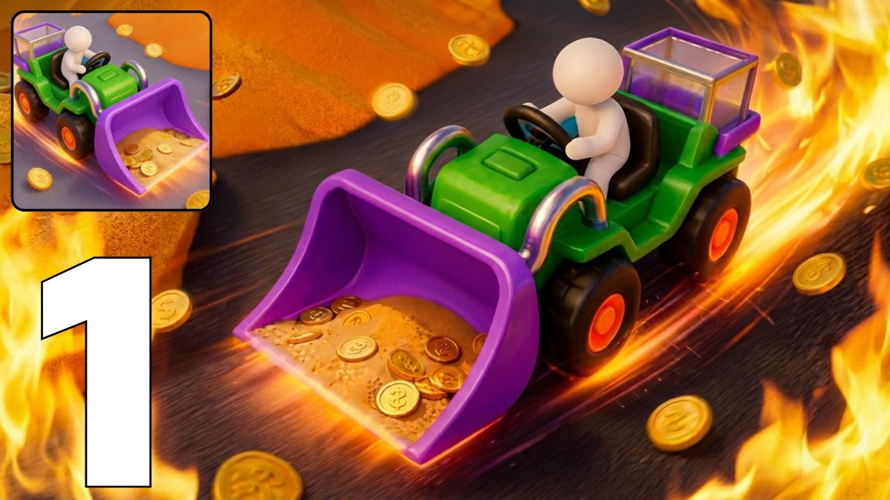 🚜Sand Miner Gameplay Walkthrough Part 1 - Ultimate Digging Adventure (Android,iOS)