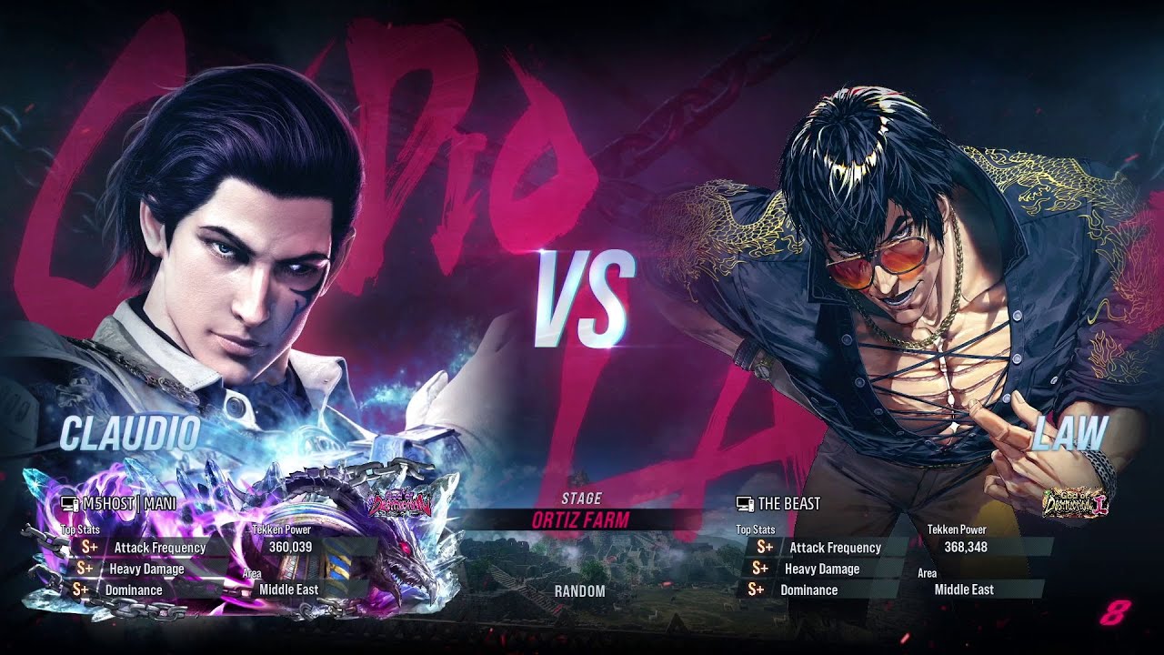 BSK (Law) VS M5Host Mani (Claudio) Tekken 8 Ranked
