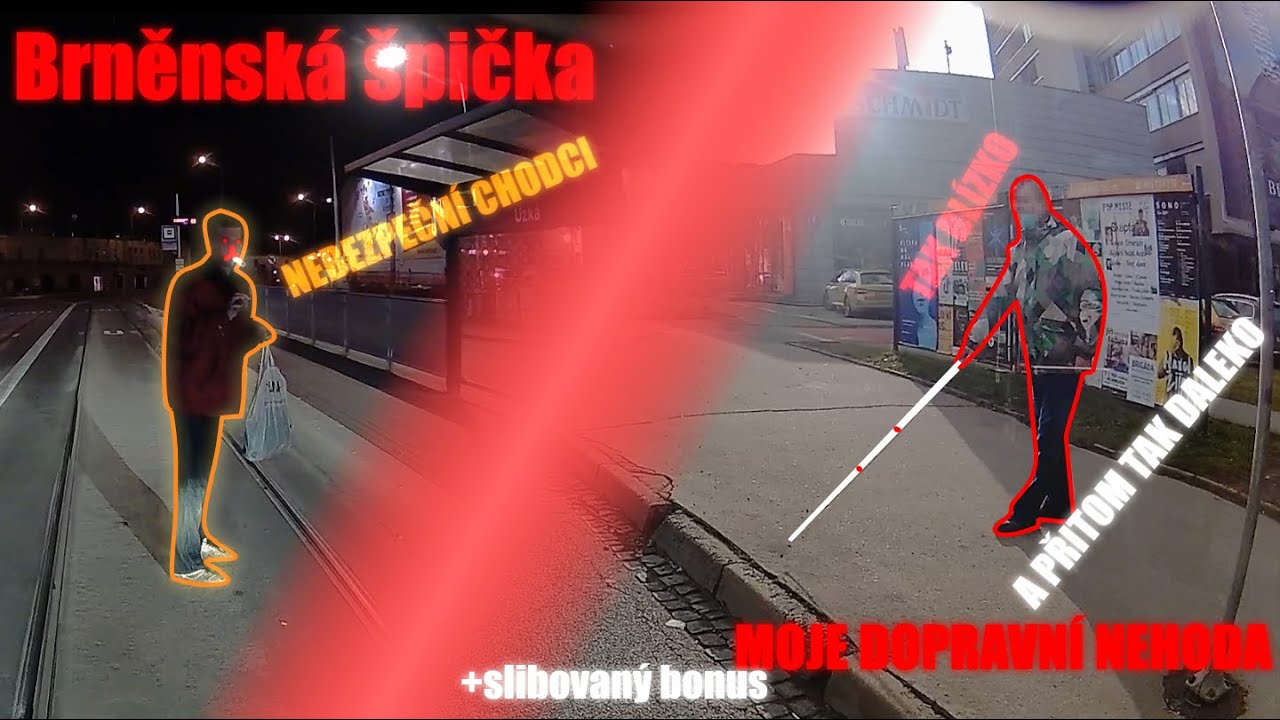 #062 🚶‍♂️ nebezpeční chodci 👨‍🦯 pomůžu slepci 🚗🚙 bezohledné parkování 💥💥 MOJE VÁŽNÁ NEHODA