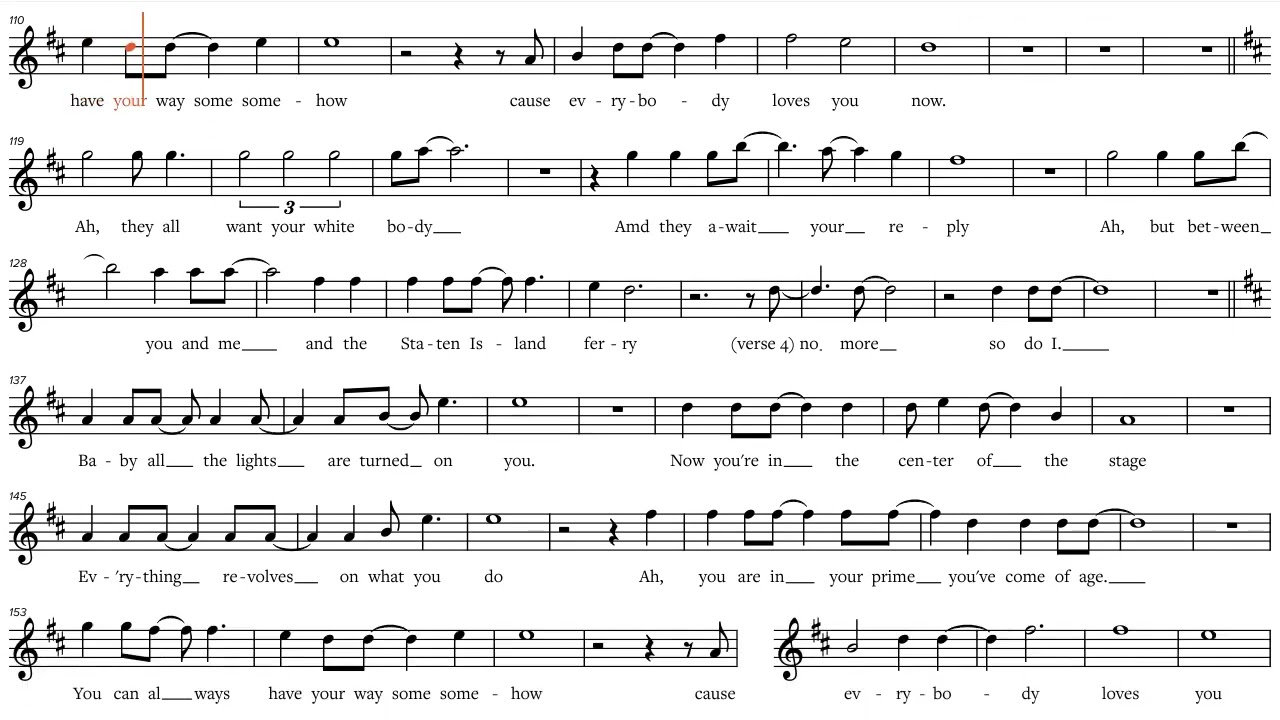 Everybody Loves You Now (Billy Joel, 1971), Bb-Instrument Play along