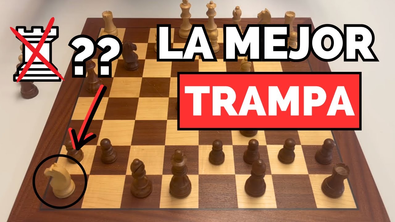 La MEJOR TRAMPA para GANAR en AJEDREZ (con negras)