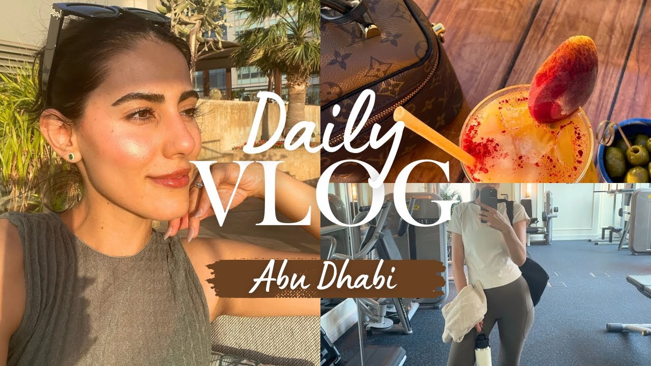 Daily Life in Abu Dhabi 🇦🇪 My Skin Care Routine, Skin Health Smoothie & Gym Training