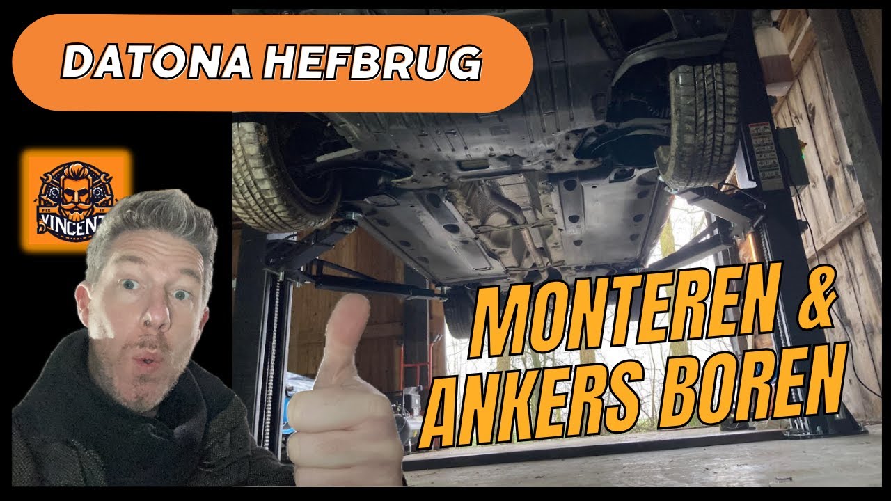 Datona Hefbrug monteren deel 1: opbouwen en ankers boren