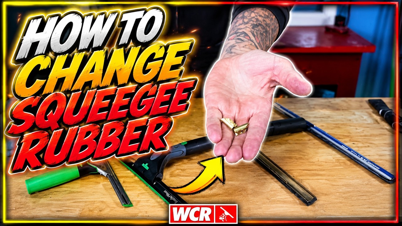 HOW TO CHANGE SQUEEGEE RUBBER | CLIP OR CLIPLESS CHANNELS | TRAINING
