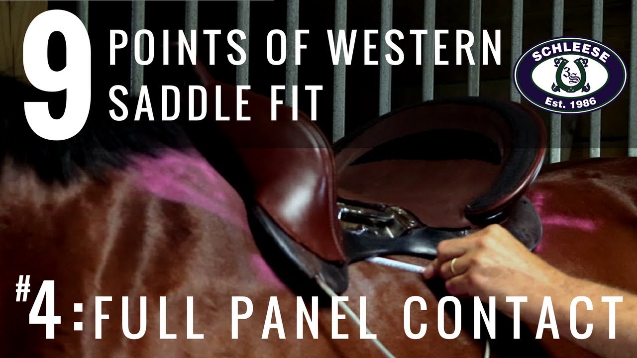 Tip #4: Full Panel Contact - The 9 Points of Western Saddle Fit