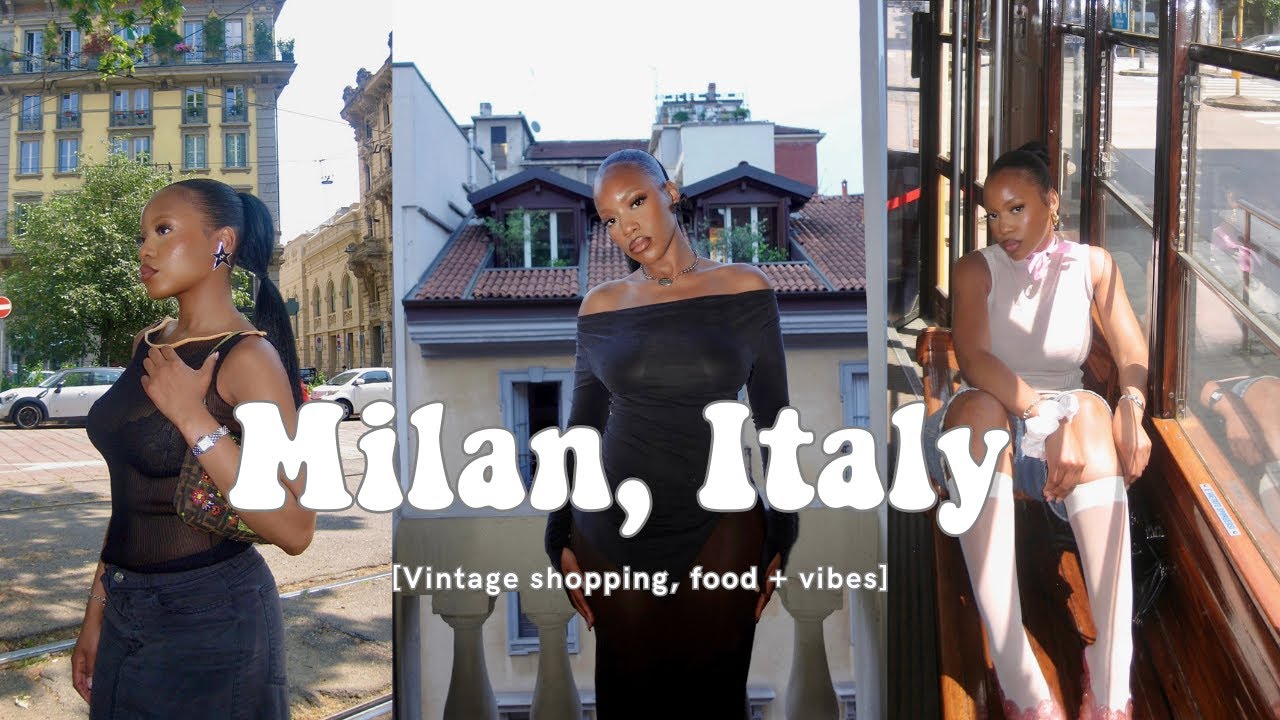 Vintage shopping in Milan, Italy with Mikai