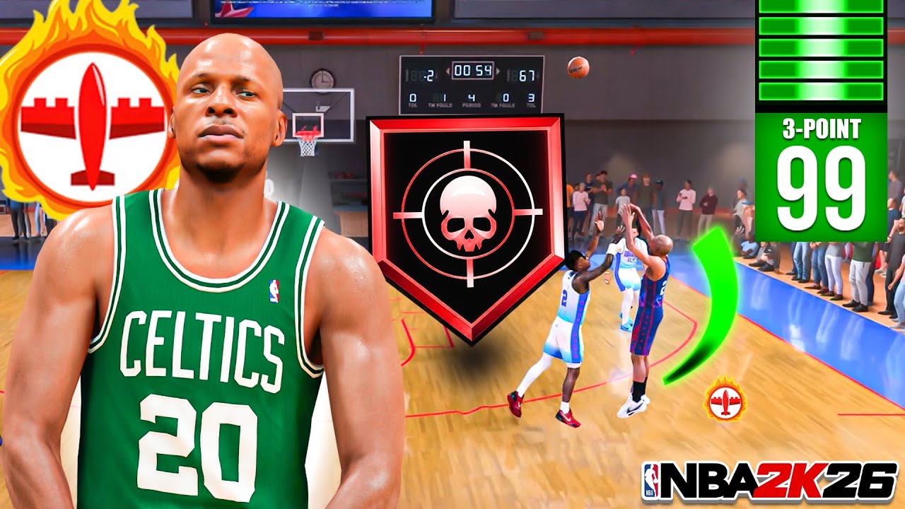 This RAY ALLEN BUILD + 99 3PT is OVERPOWERED in the RANDOM REC on NBA 2K26! BEST GUARD BUILD IN 2K26