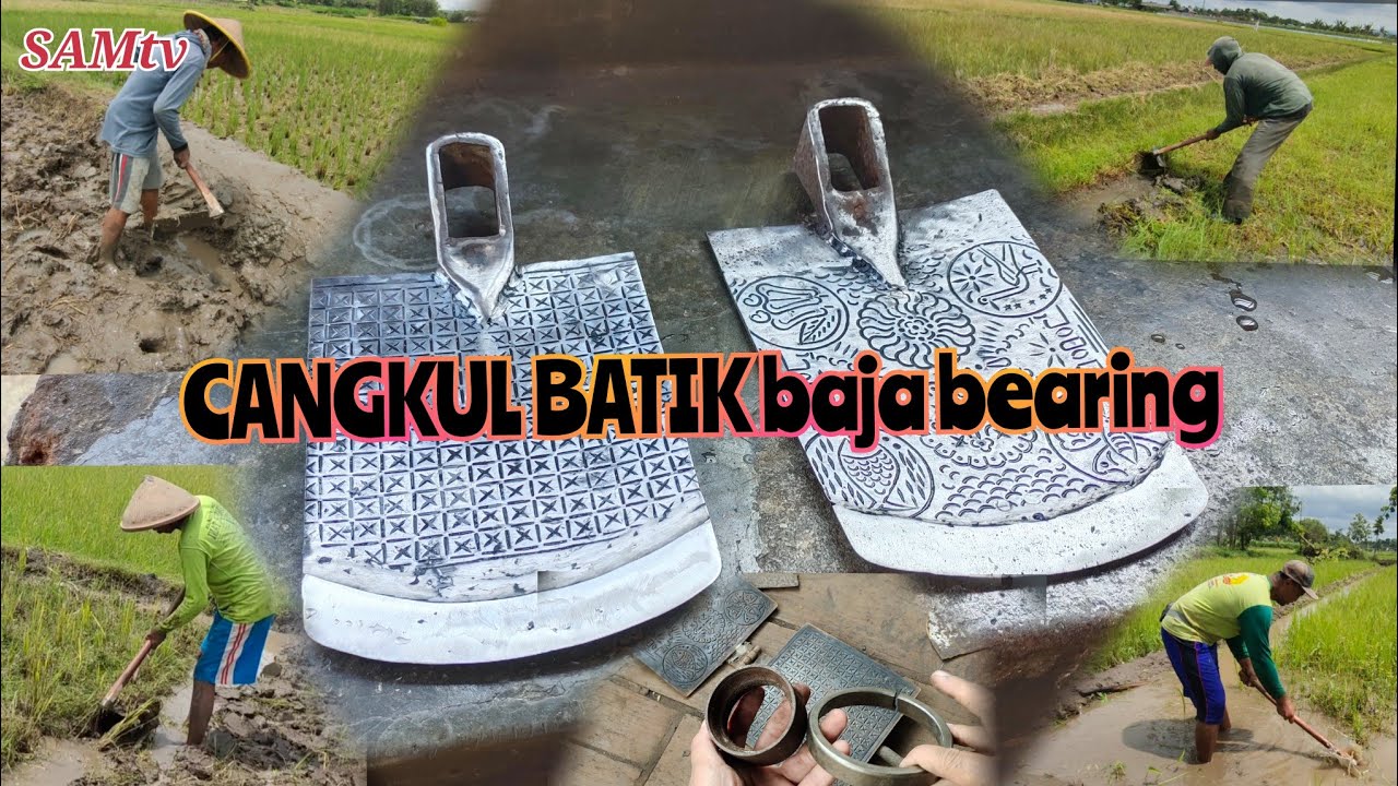 cangkul batik anti lengket dari cetakan kue+ bearing bekas| unik tajam ringan