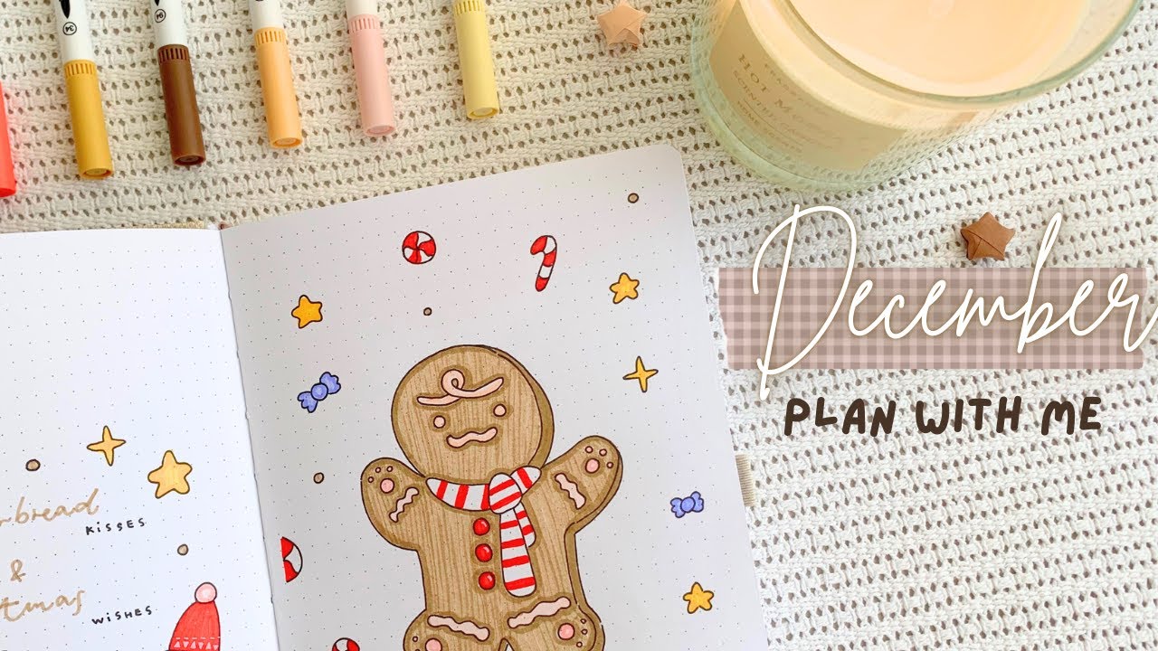 🎅 Планируйте декабрь вместе со мной — тема «Пряничный» | Bullet Journal