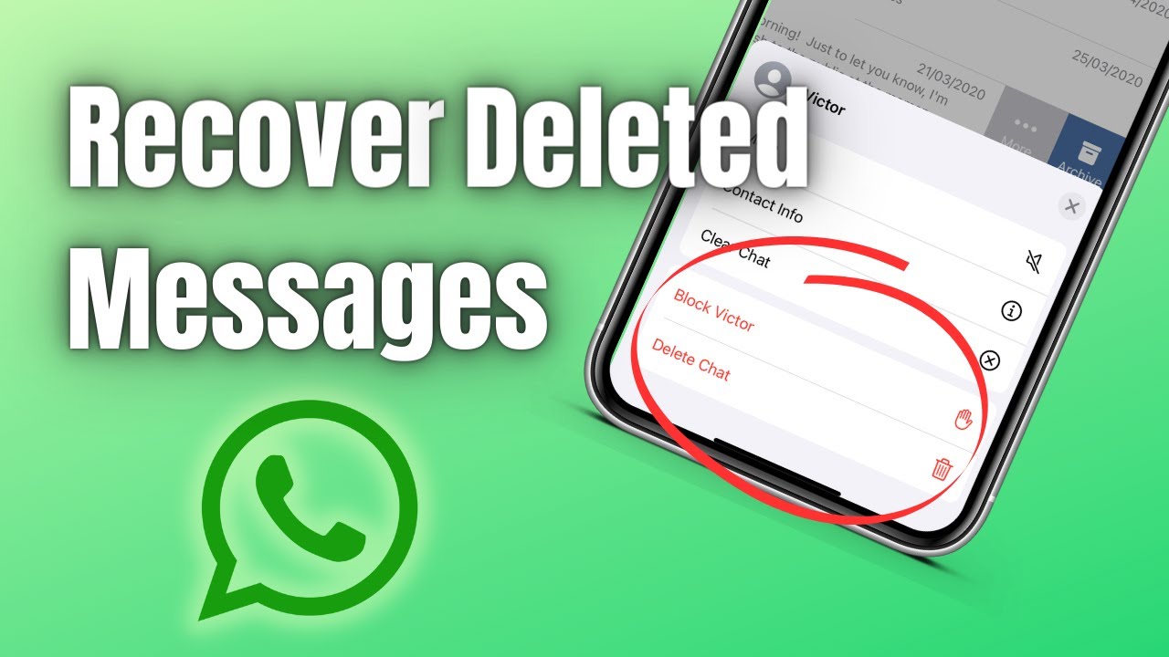 Как восстановить удаленные сообщения из WhatsApp на iPhone без резервной копии