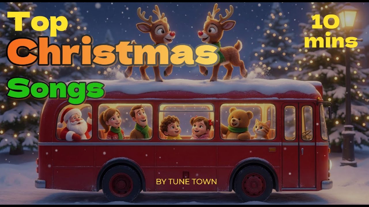Christmas Songs for Kids - Jingle Bells, Wheels on the Bus Christmas, Nursery Rhymes & Kids Songs