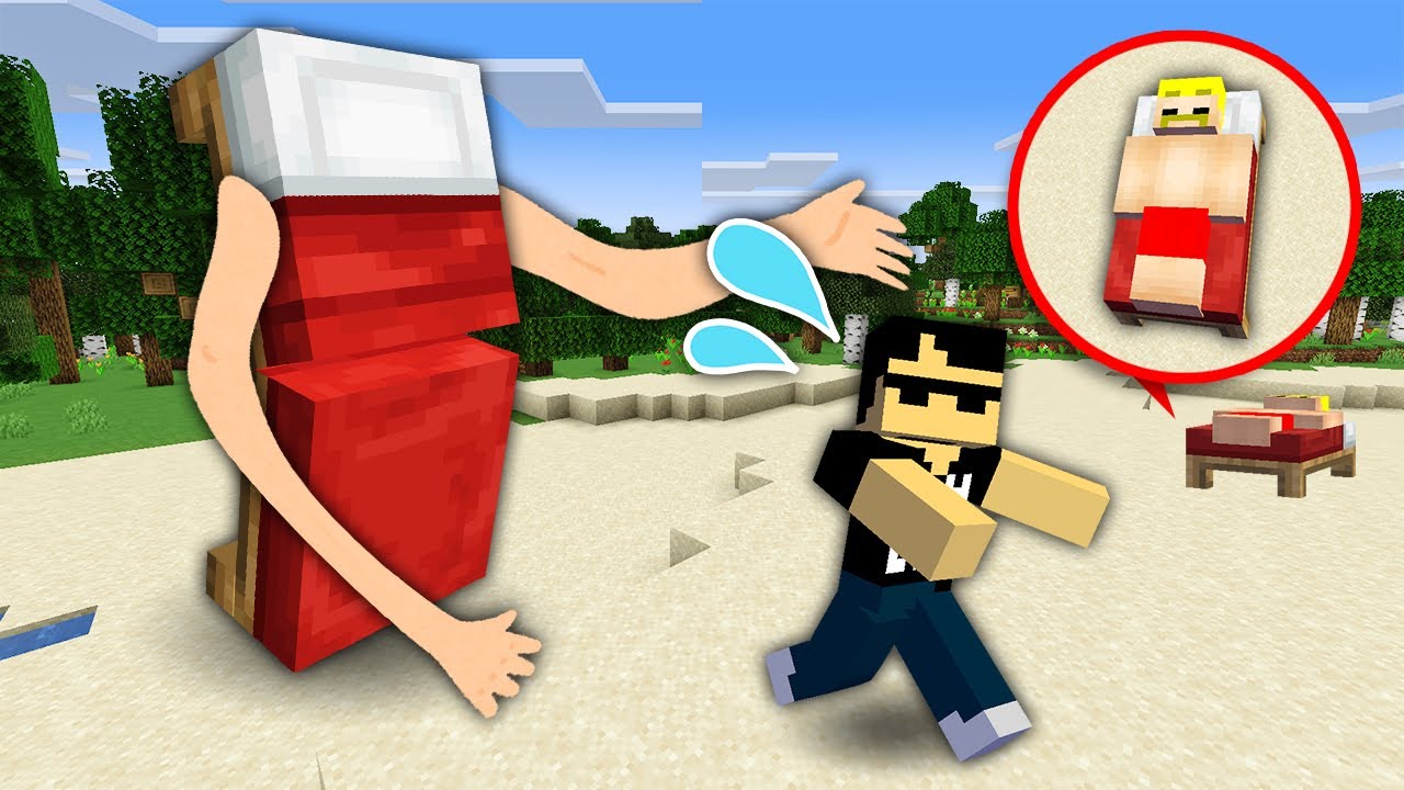 【マイクラ】ベッドがおそってくる世界でサバイバル！
