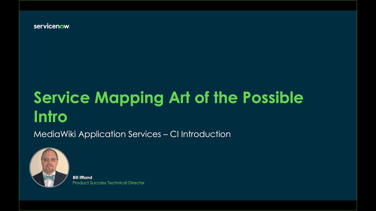 Service Mapping Art of the Possible - Intro