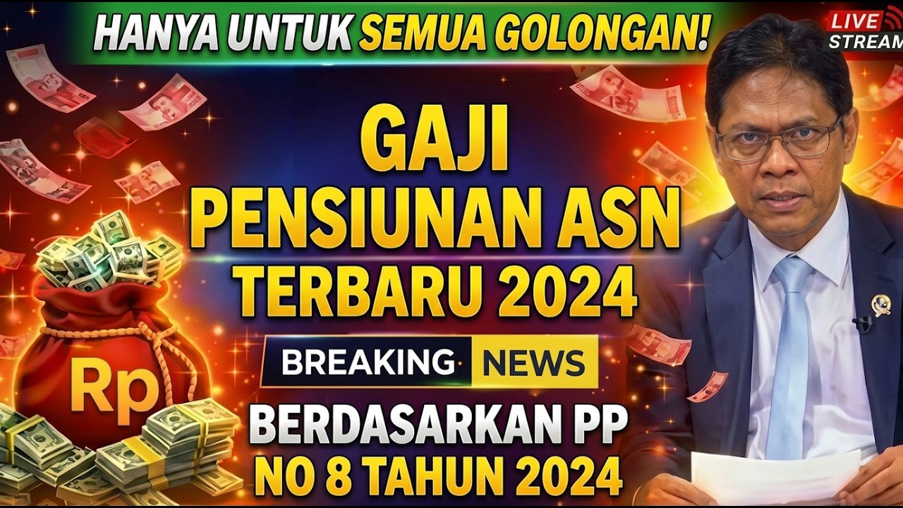 Gaji Pensiunan ASN Semua Golongan Terbaru 2024 Berdasarkan PP No 8 Tahun 2024