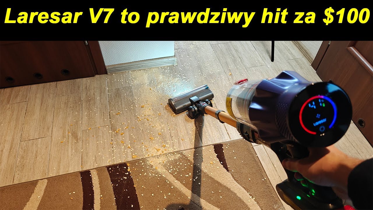 Laresar V7 - Dlaczego wszyscy kupują ten odkurzacz na Aliexpress? - Test Recenzja LowcyChin.pl