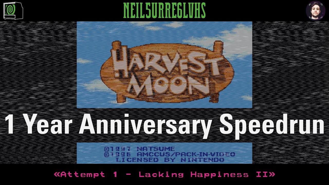 Harvest Moon Anniversary Speedrun - Attempt 1-2