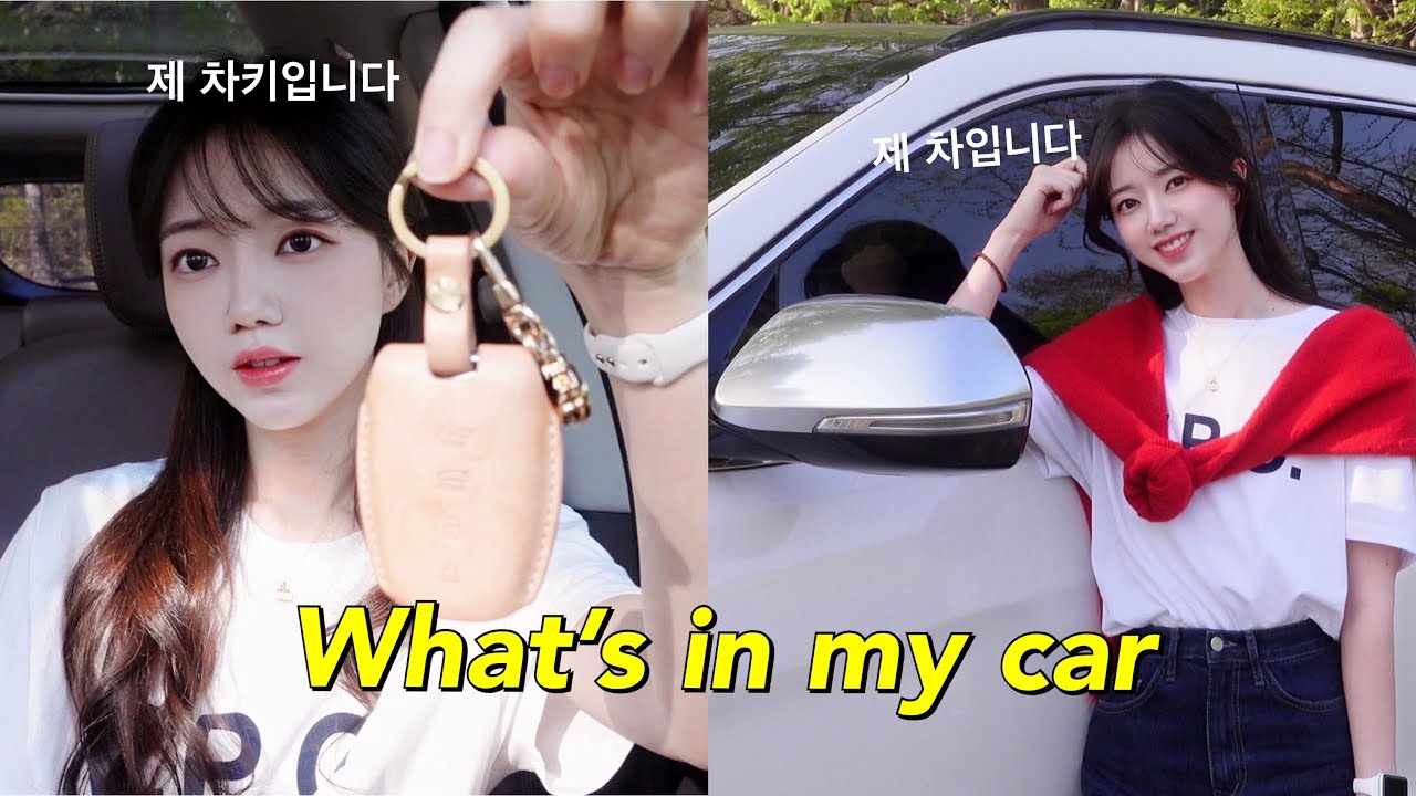 20대 여자 첫 차🚗 What's in my car!🖤  |  현대자동차 싼타페, 중형SUV, 차량용 아이템 꿀템들!