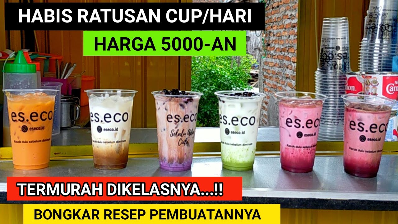 CUMA JUALAN ES TEH DI BIKIN KEKINIAN!! 100 CUP LUDES/HARI, 1 BLN UDAH BALIK MODAL!! LENGKAP BUATNYA
