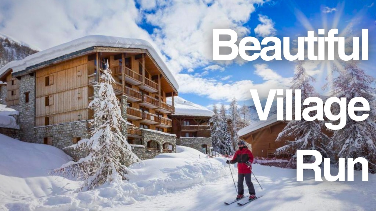 Skiing Through an Actual French Village | Ville de Joseray - Val d'Isére