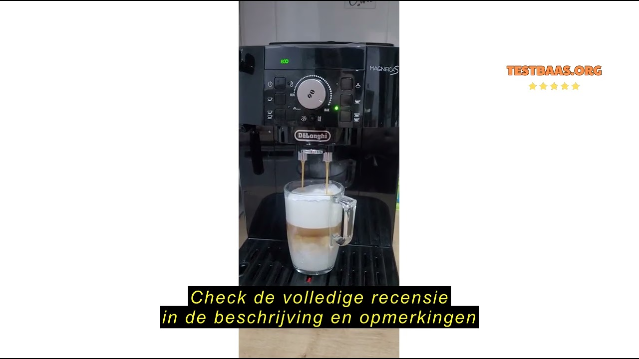 Review De'Longhi Magnifica S ECAM11.112.B Superautomatisch koffiezetapparaat met melkopje, espressom