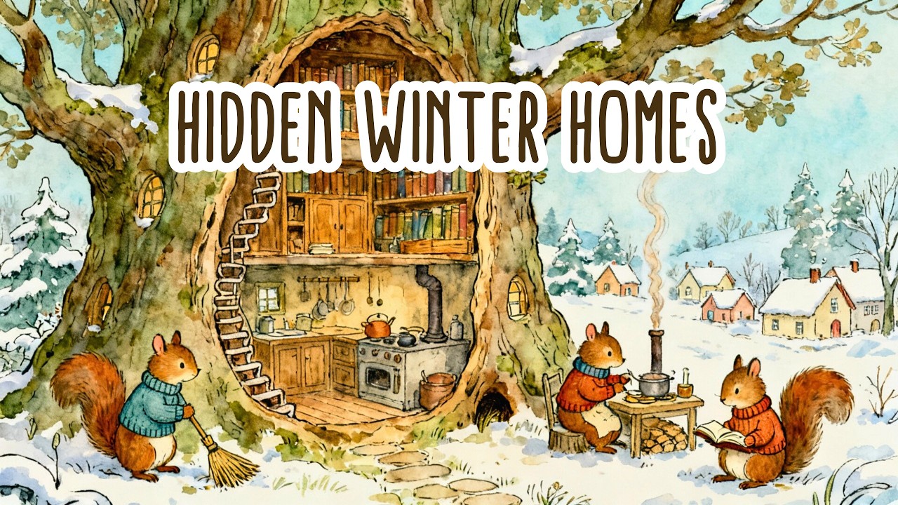 Inside the Quiet Village ❄️ | Cozy Winter Music from Magical Animal Homes