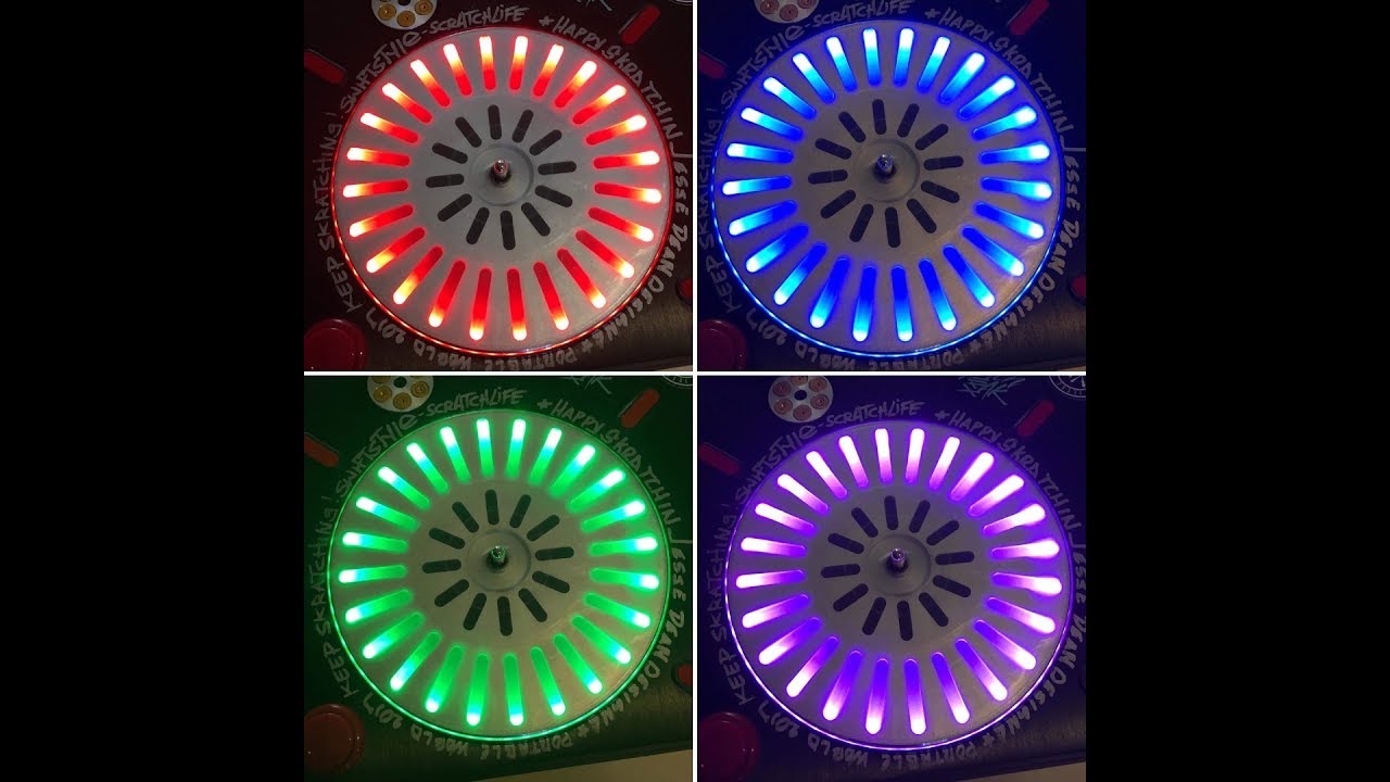 Platter LED Backlight And Internal Powerbank Battery Mod for Numark PT01 / PT01 Scratch