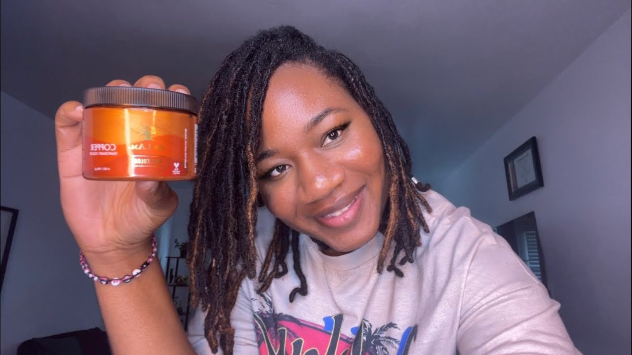 AS I AM Temporary Copper Color Review on Locs • Is it worth the try?