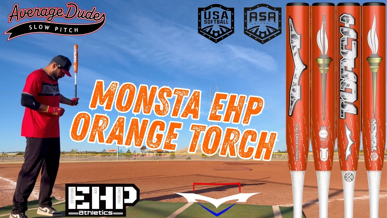 Monsta EHP Оранжевый факел | Обзор биты USA/ASA Slowpitch