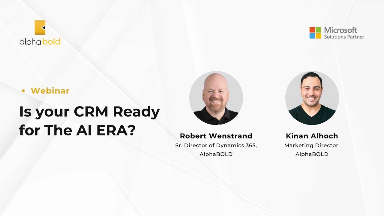 Webinar - Is your CRM Ready for The AI Era?