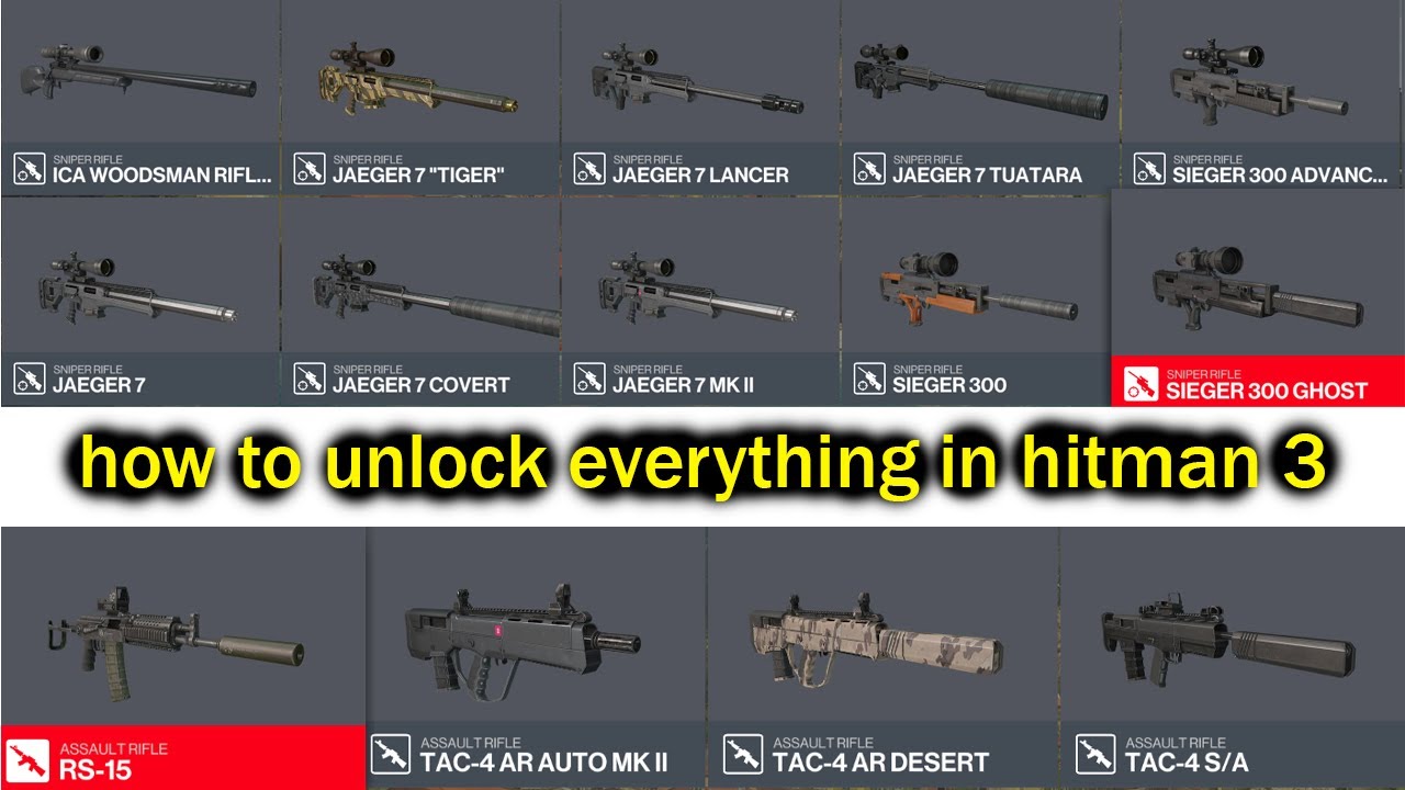 Hitman 3 - how to unlock everything offline