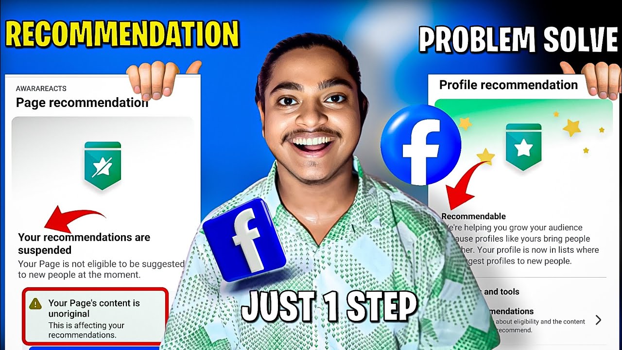 Facebook Recommendation Suspended Problem | How to Fix Facebook Recommendation 😱