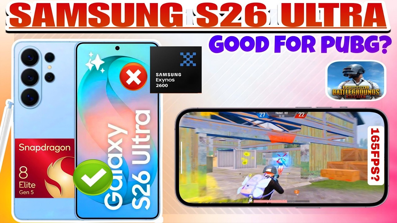 Samsung s26 ultra pubg mobile beast 🔥 |  Samsung s26 ultra gaming test | Samsung s26 ultra 165fps?.
