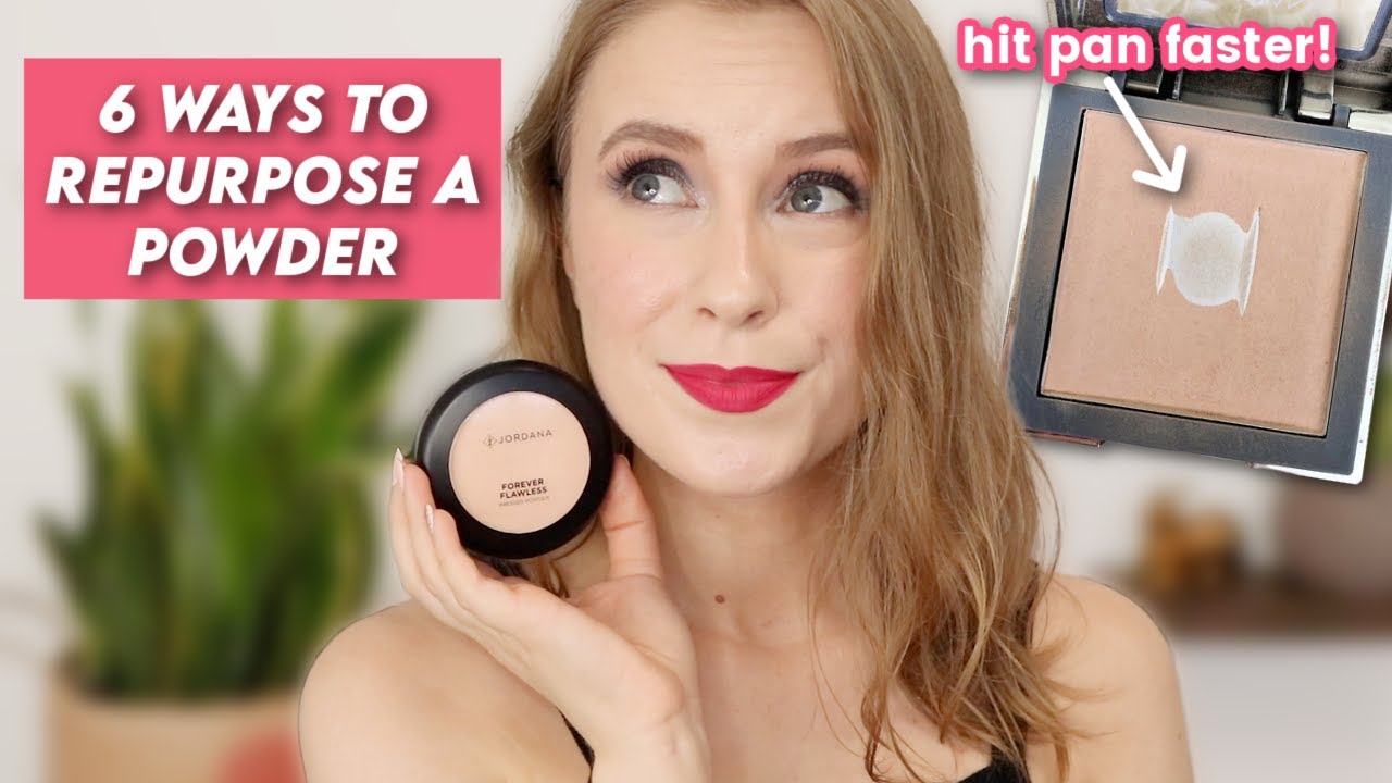 6 Ways to Repurpose a Face Powder // Project Pan Tips to Use Up Powder Faster