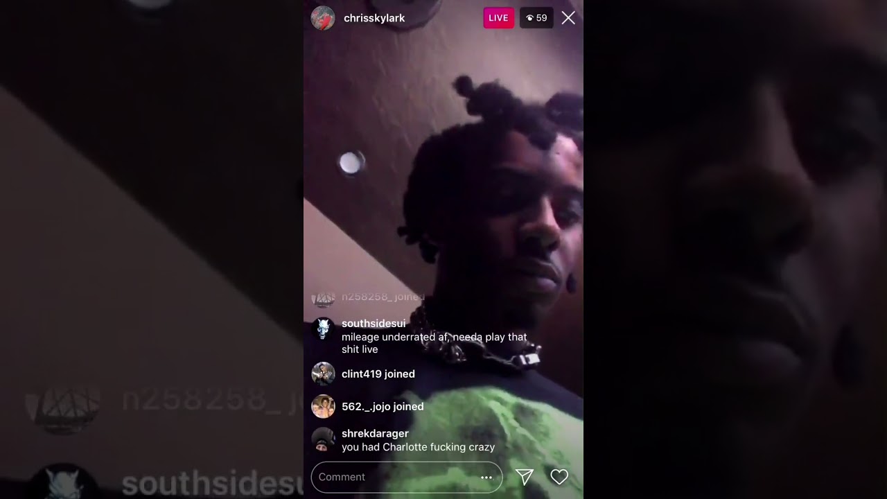 playboi carti not saying anything on ig live (2018)