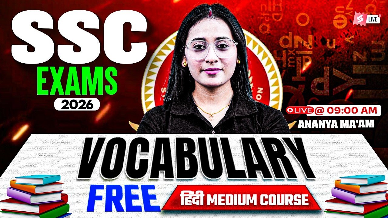 SSC Exams 2026 | Top Vocabulary Questions for SSC | Vocabulary Previous Year Question | Ananya Mam