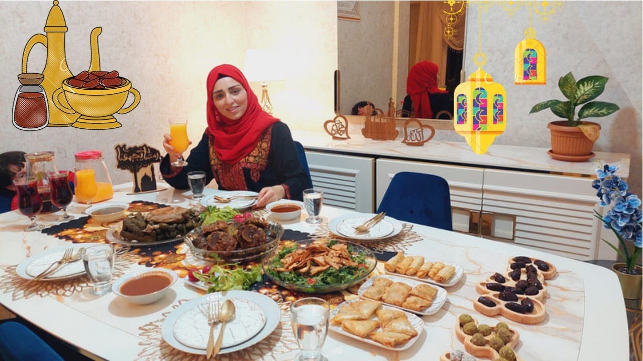 أول سفرة في رمضان 2022 🌛 المحاشي السورية واليبرق .. روتين يوم كامل من السحور للفطور