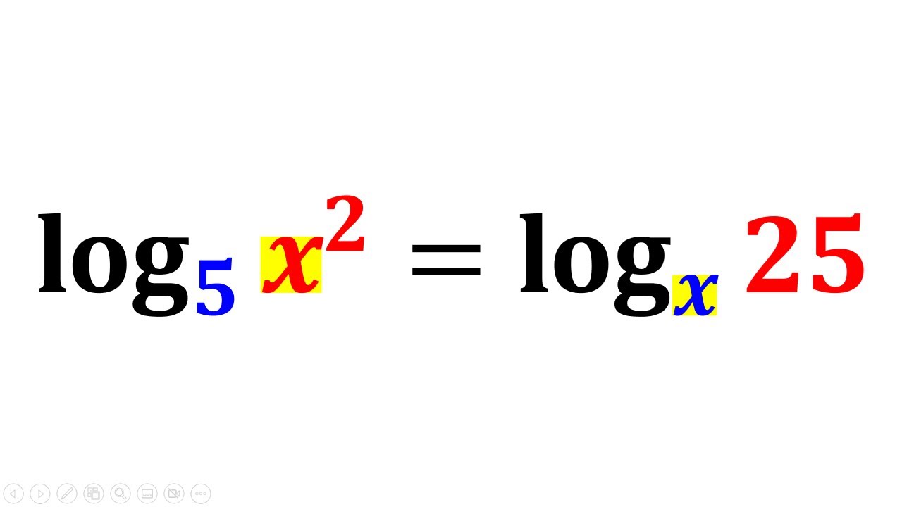 Ecuaciones Logarítmicas. Ejercicio 6