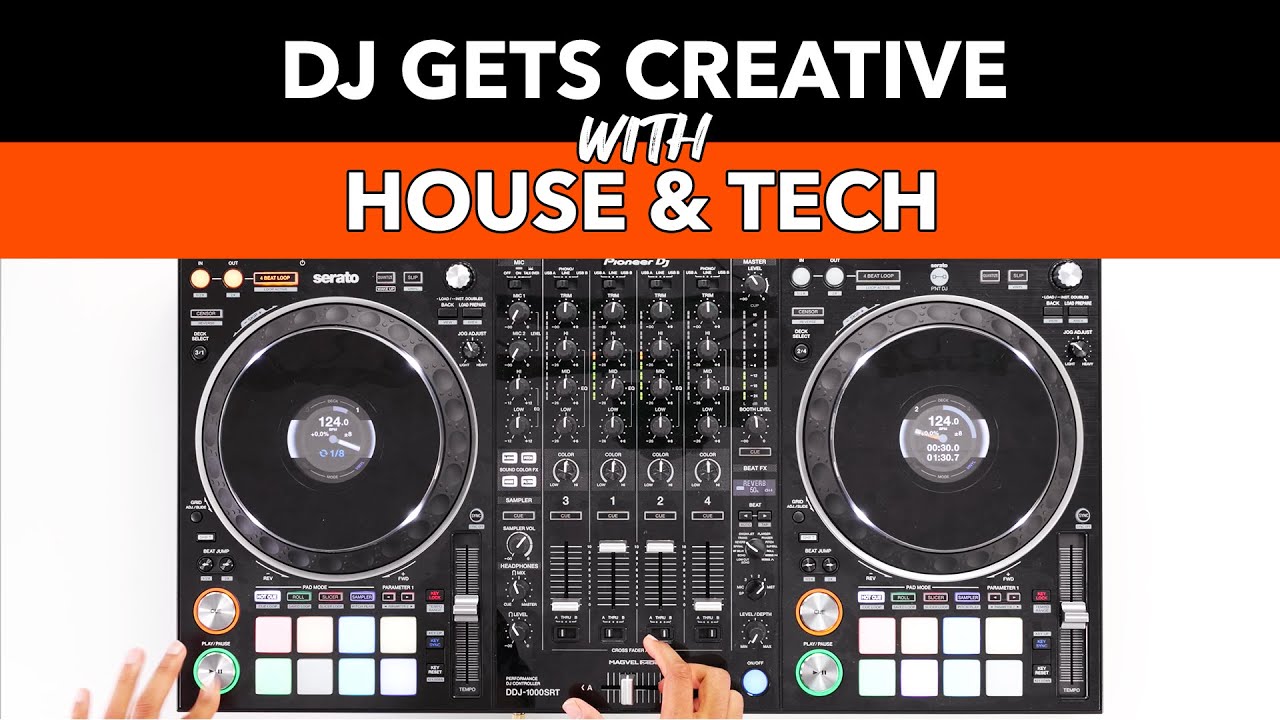 DJ GETS CREATIVE! Mixing HOUSE & TECH - Pioneer DDJ-1000srt