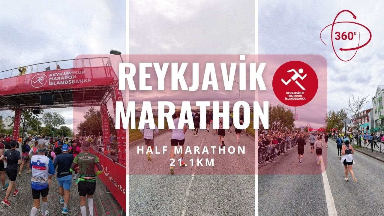 Reykjavik Marathon 2025 - Half Marathon 21.1 km  | 360° Experience