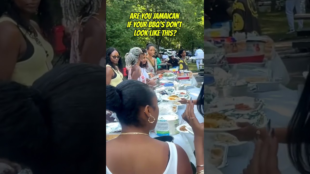 All Jamaican Family BBQ&rsquo;s Look Like This 🇯🇲 #jamaica #jamaican #family #familyparty #familybbq