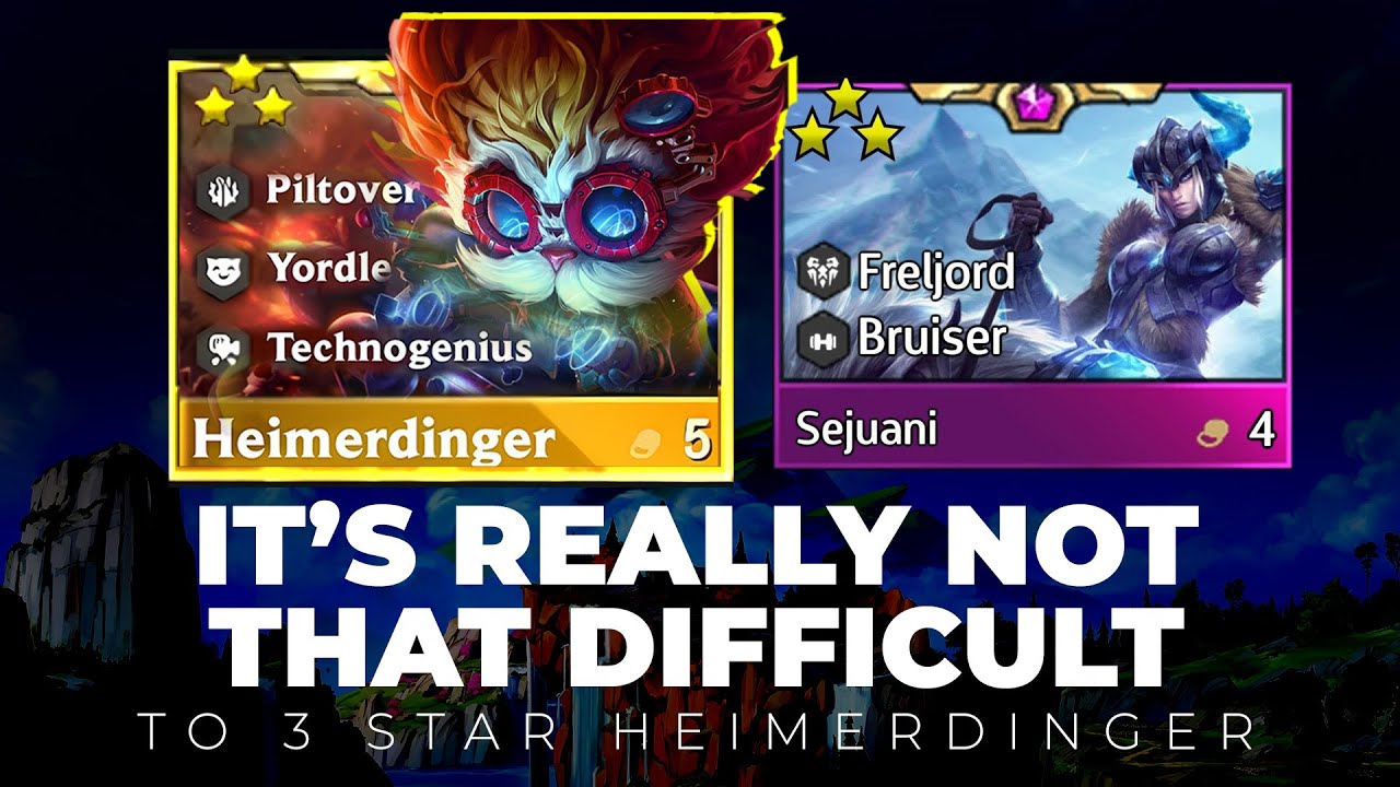 After some practice its so easy to 3 Star Heimerdinger. TFT RIOT