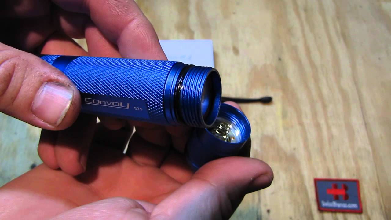 convoy s2 flashlight - blue, 18650 & 1000 lumens